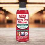 CRC Heavy Duty Silicone Lubricant on the Table