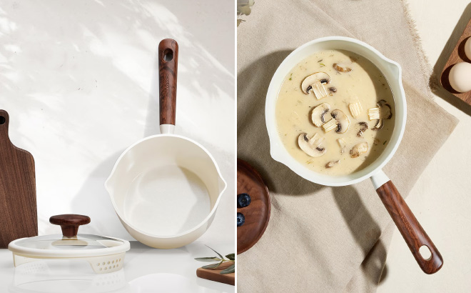 Carote Ceramic Nonstick Saucepan Set with Lids Carote Ceramic Nonstick Saucepan Set with Lids