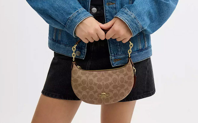 Coach Outlet Mini Payton Bag In Signature Canvas