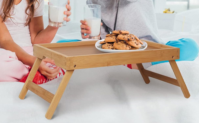 Cookies on the Bed Tray Table