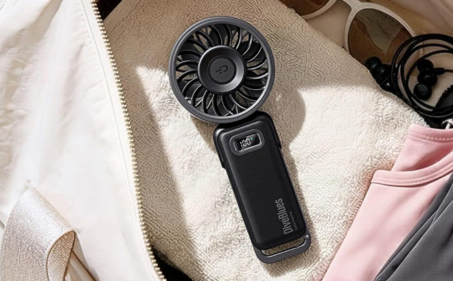Diveblues Portable Turbo Fan in Black Color