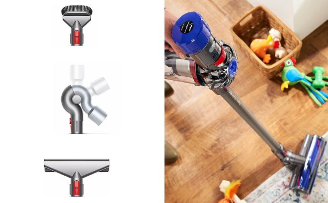 Dyson Total Clean Accessory Tool Kit and V8 Cordfree Vacuum