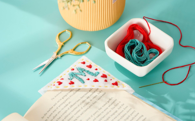 Embroidered Bookmark