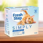 Fresh Step Advanced Simply Unscented Cat Litter 18 5lb on the Table