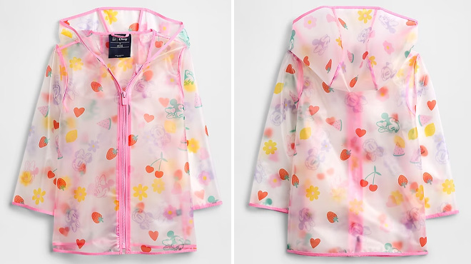 GAP Factory Disney Minnie Mouse Rain Jacket