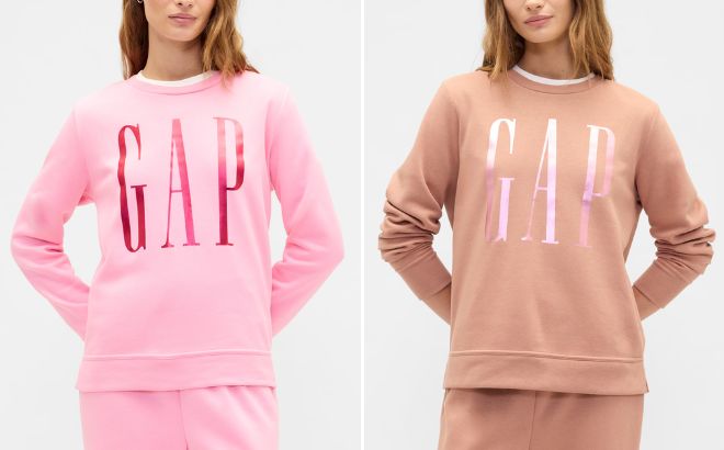 GAP Factory Relaxed Gap Logo Sweatshirts GAP Factory Relaxed Gap Logo Sweatshirts