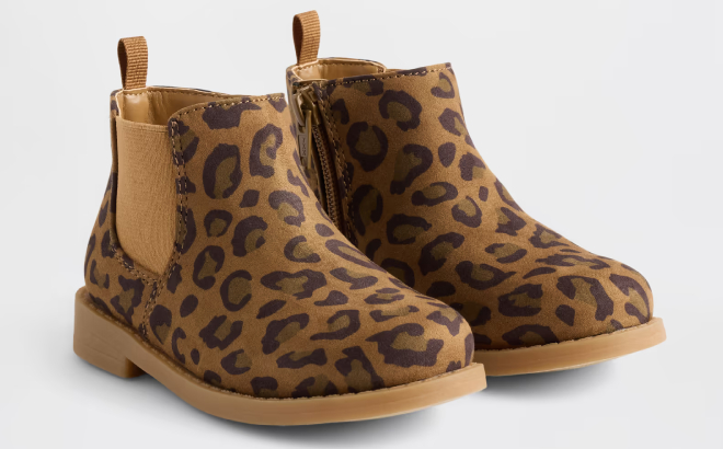 GAP Factory Toddler Leopard Chelsea Boots