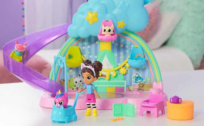 Gabbys Dollhouse Kitty Care Ear Purrfect Playroom 17 Piece Gabbys Dollhouse Kitty Care Ear Purrfect Playroom 17 Piece