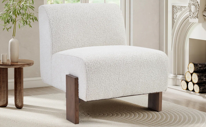 George Oliver Modern Upholstered Armless Chair
