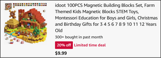 Idoot 100 Piece Farm Magnetic Building Blocks Checkout Idoot 100 Piece Farm Magnetic Building Blocks Checkout