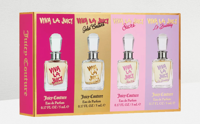 Juicy Couture 4 Piece Viva La Travel Size EDP Gift Set Juicy Couture 4 Piece Viva La Travel Size EDP Gift Set