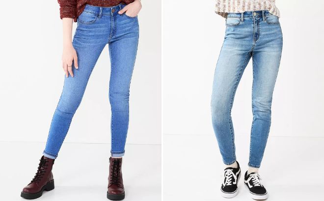 Juniors SO Womens Low Rise Jeggings and High Rise Jeggings