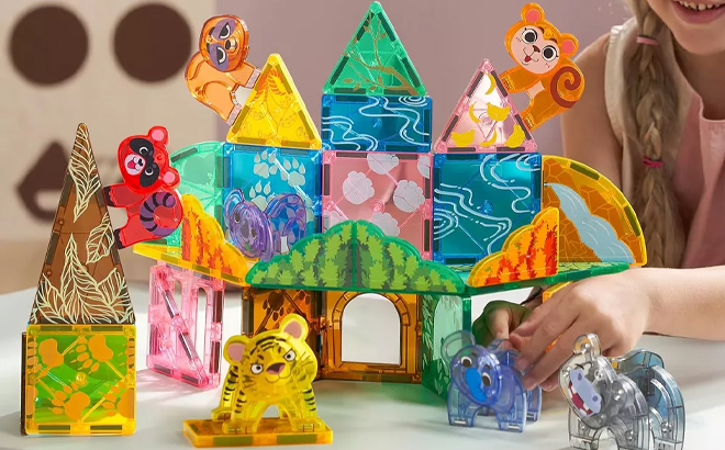 Magnetic Tiles Jungle Animal Set 50 Piece Magnetic Tiles Jungle Animal Set 50 Piece
