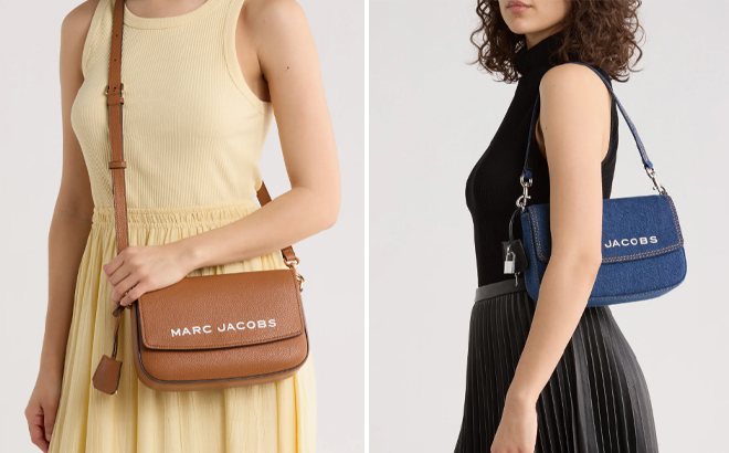 Marc Jacobs The Bold Saddle Leather Shoulder Bag and Bold Denim Messenger Bag Marc Jacobs The Bold Saddle Leather Shoulder Bag and Bold Denim Messenger Bag