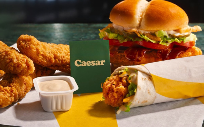 McDonalds Caesar Menu