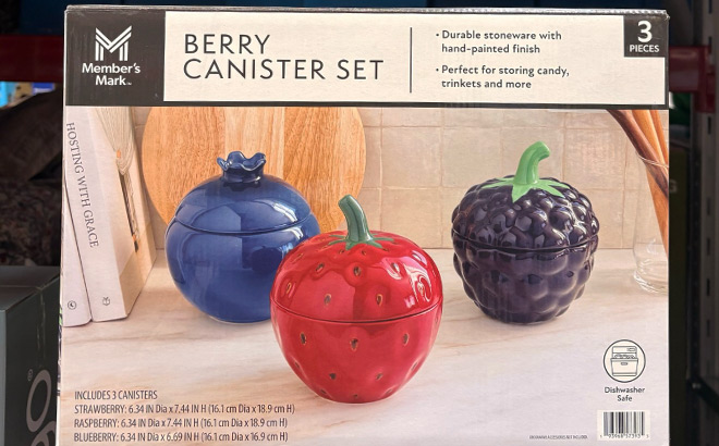 Members Mark Berry Canister Set Members Mark Berry Canister Set