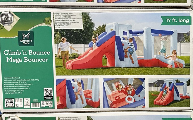 Members Mark Climb n Bounce Kids Inflatable Mega Bounce House Members Mark Climb n Bounce Kids Inflatable Mega Bounce House