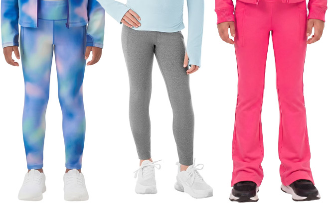 Members Mark Girls Active Leggings Members Mark Girls Active Leggings