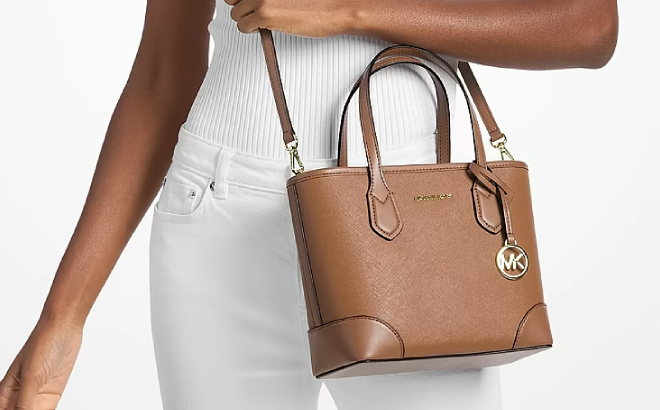Michael Kors Eva Extra Small Leather Convertible Tote Bag