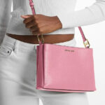 Michael Kors Trisha Medium Pebbled Leather Crossbody Bag