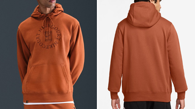 Nike Mens French Terry Tennis Pullover Hoodie