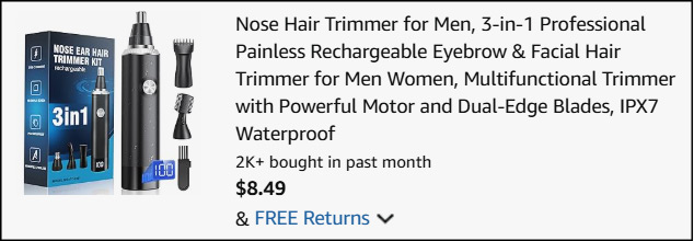 Nose Hair Trimmer Checkout Nose Hair Trimmer Checkout