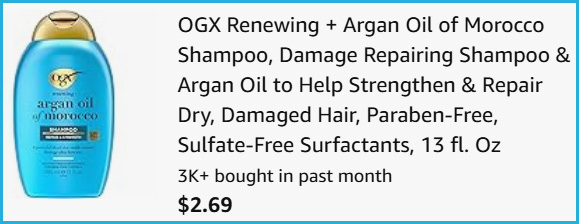 OGZ Shampoo at Checkout