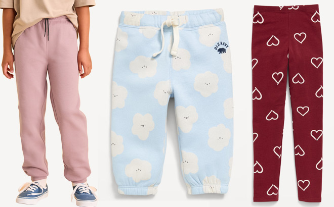 Old Navy Boys and Baby Sweatpants and Girls Printed Leggings Old Navy Boys and Baby Sweatpants and Girls Printed Leggings