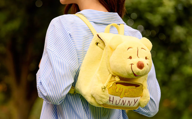 Person Wearing Disney The Winnie Pooh Backpack Person Wearing Disney The Winnie Pooh Backpack