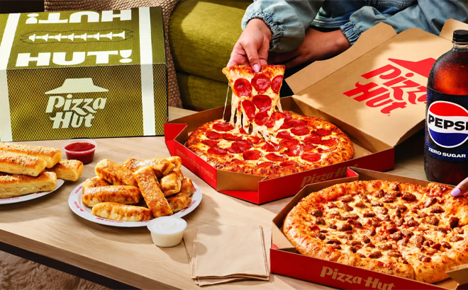 Pizza Hut Triple Treat Box GameDay Edition