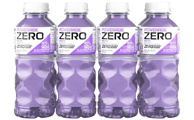 Powerade Zero Sugar Grape Sports Drink 8 Pack Powerade Zero Sugar Grape Sports Drink 8 Pack