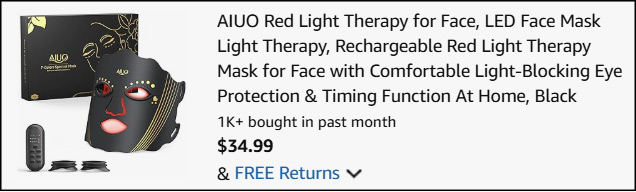Red Light Therapy Face Mask Checkout