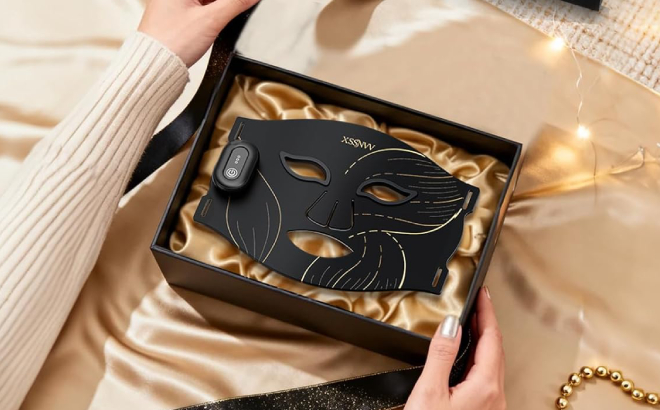 Red Light Therapy Mask in a Gift Box