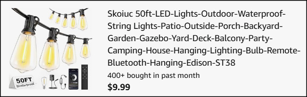 SKOIUC 50 Feet Smart String Lights Checkout SKOIUC 50 Feet Smart String Lights Checkout