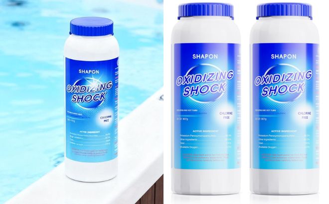 Shapon 32oz Non Chlorine Hot Tubs Shock 2 Pack