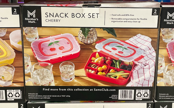 Snackle Box Set in Cherry Design Snackle Box Set in Cherry Design