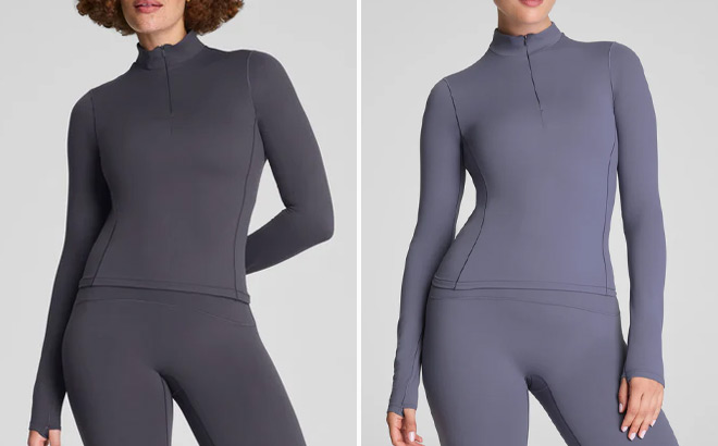 Spanx Brushed Contour Half Zip Jackets Spanx Brushed Contour Half Zip Jackets