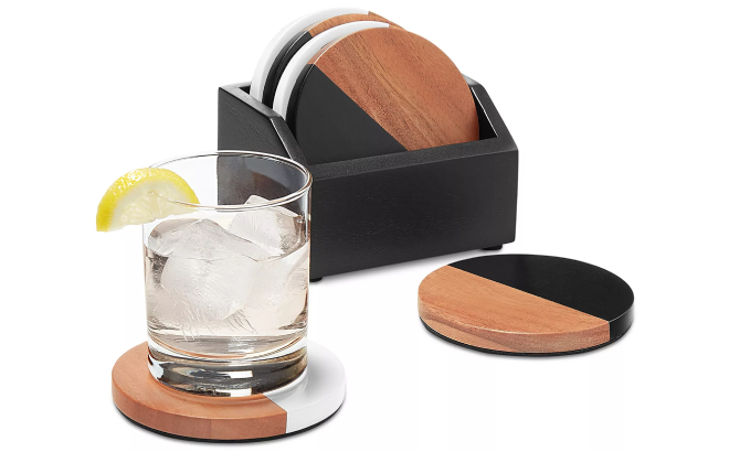 The Cellar 6 Piece Coasters Holder Set