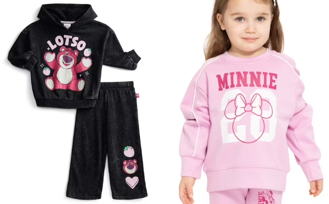 Toy Story Lotso Toddler Girls Graphic Hoodie and Sweatpants Toy Story Lotso Toddler Girls Graphic Hoodie and Sweatpants