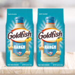 Two Goldfish Zesty Ranch Flavored Crackers Bags on a Table