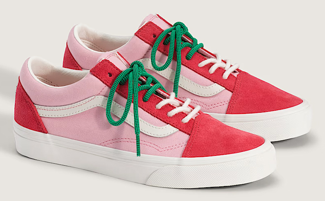 VANS Old Skool Shoes in Crimson Haze Red
