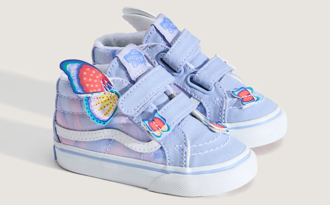 VANS Toddler Sk8 Mid V Shoes in Purple