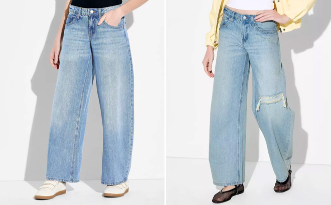 Wild Fable Womens Mid Rise Barrel Leg Jeans Wild Fable Womens Mid Rise Barrel Leg Jeans
