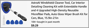 Windshield Cleaner Tool Screenshot Windshield Cleaner Tool Screenshot