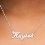 Zales Bold Script Name Necklace