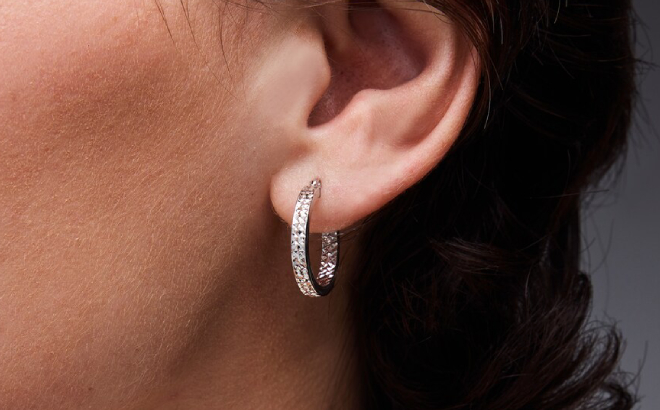 Zales Diamond Cut Square Tube Hoop Earrings Zales Diamond Cut Square Tube Hoop Earrings
