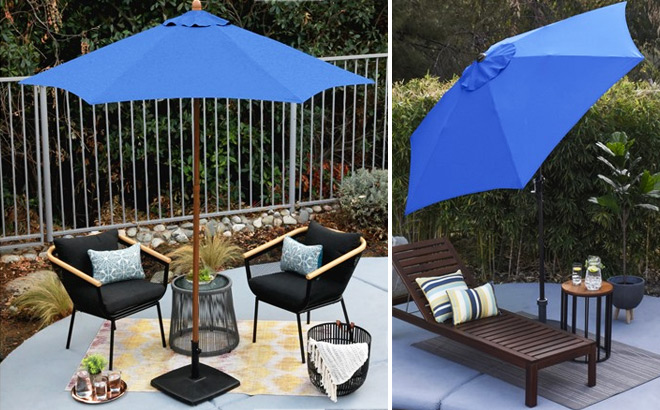 7 5 Foot Wood Grained Push Lift Patio Umbrella 7 5 Foot Wood Grained Push Lift Patio Umbrella