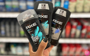 A Person Holding AXE Deodorants