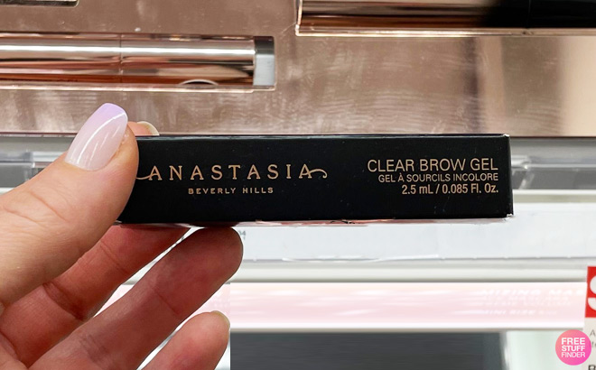 A Person Holding Anastasia Beverly Hills Clear Brow Gel