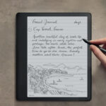 A Person Using Amazon Kindle Scribe